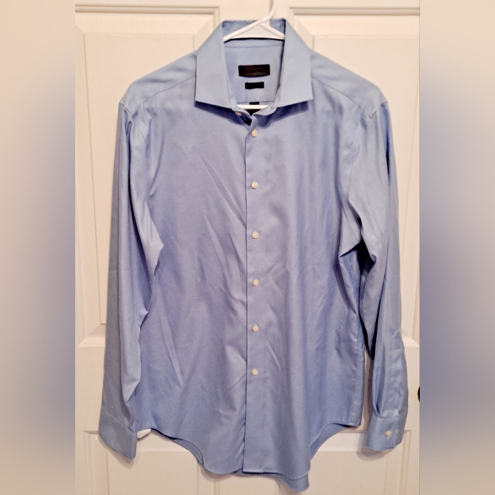 Calvin Klein Slim Fit non-iron 80s Two-Ply 14.5 32/33 Shirt